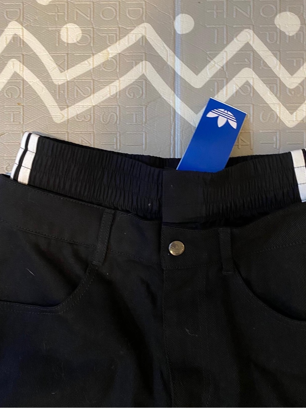 Adidas vintage retro rare denim jeans pants - Picture 9 of 9
